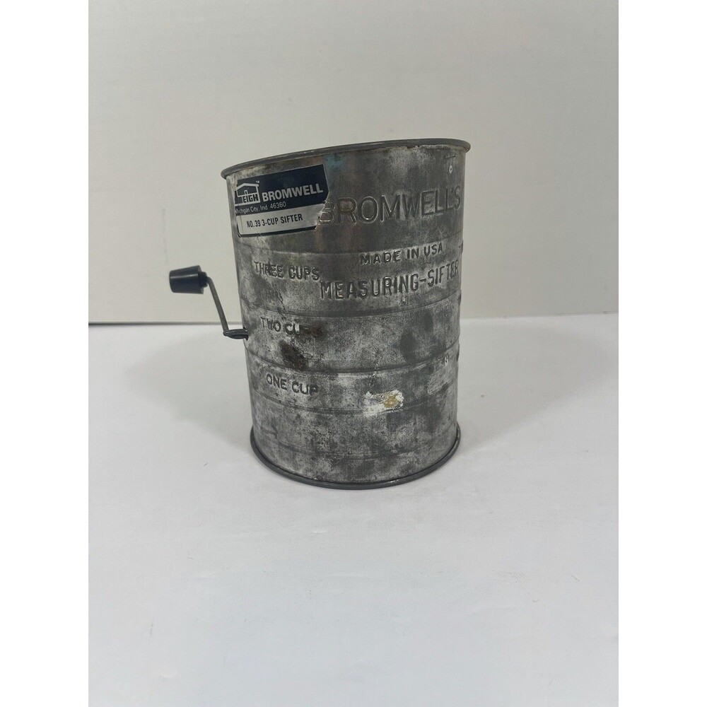 Vintage Bromwell 3 Cup Flour Sifter